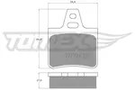 Klocki hamulcowe - komplet TOMEX BRAKES TX 12-07 (Oś tylna)